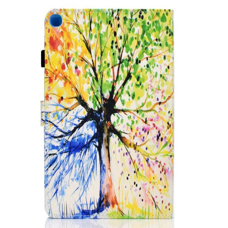 Flip Cover Samsung Galaxy Tab S6 Lite Akvarel Træ