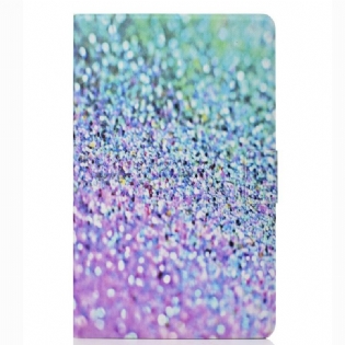 Flip Cover Samsung Galaxy Tab S6 Lite Skinnende Pailletter