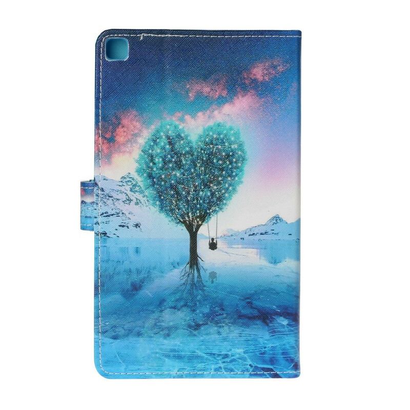 Flip Cover Samsung Galaxy Tab S6 Lite Træ Hjerte