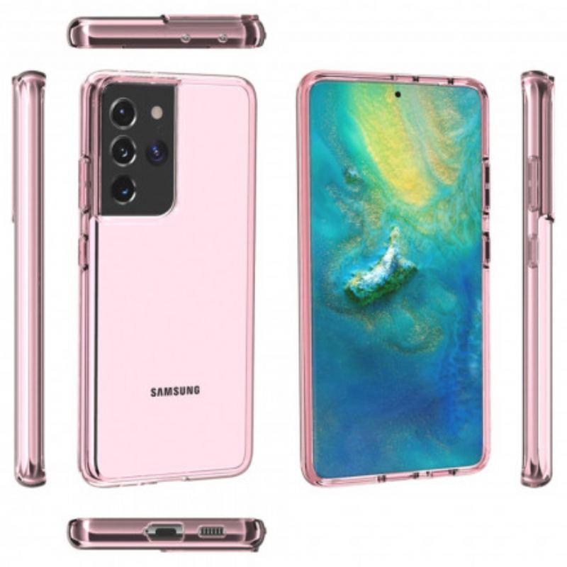 Cover Samsung Galaxy S21 Ultra 5G Farvet Gennemsigtig