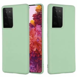 Cover Samsung Galaxy S21 Ultra 5G Flydende Silikone Design