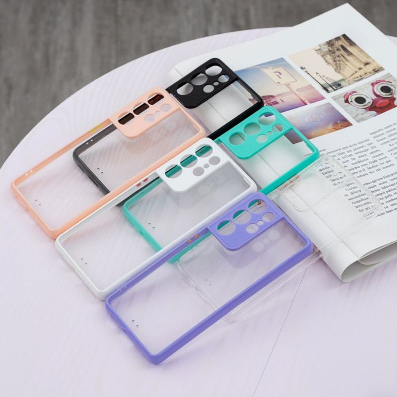 Cover Samsung Galaxy S21 Ultra 5G Sømløs Farverig Kontur