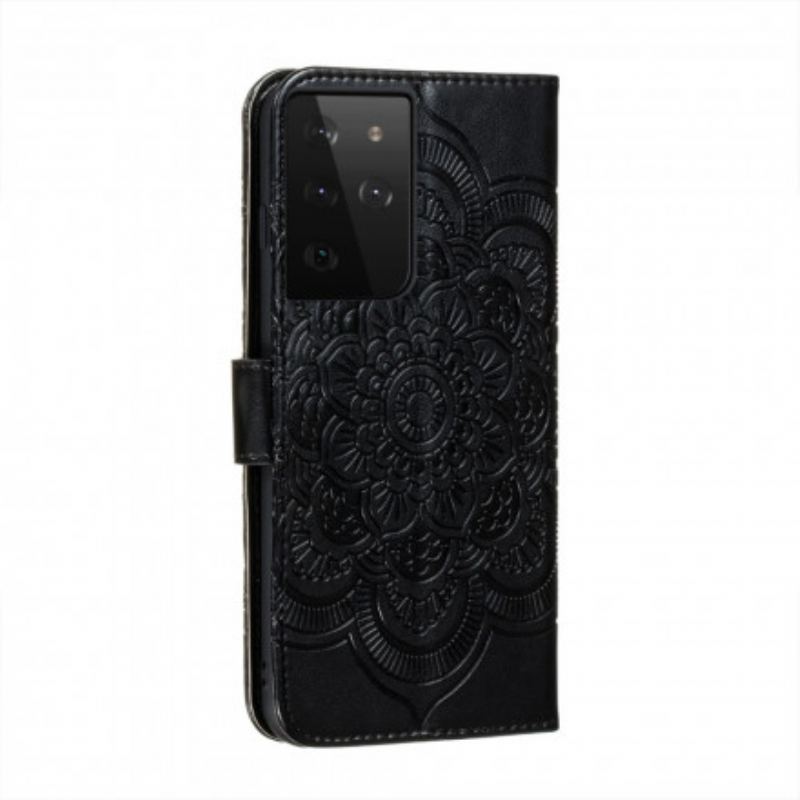 Flip Cover Samsung Galaxy S21 Ultra 5G Fuld Mandala