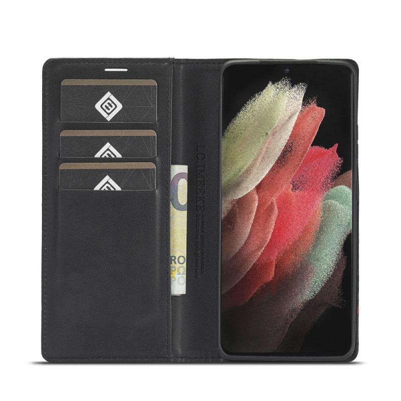 Flip Cover Samsung Galaxy S21 Ultra 5G Kulfiber Lc.imeeke