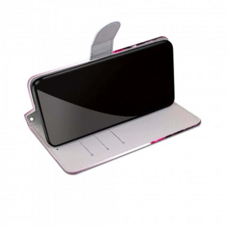 Flip Cover Samsung Galaxy S21 Ultra 5G Magiske Blomster