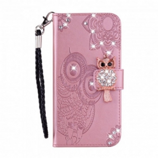 Flip Cover Samsung Galaxy S21 Ultra 5G Ugle Mandala Og Charm