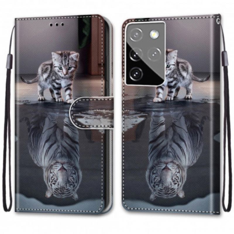 Læder Cover Samsung Galaxy S21 Ultra 5G De Smukkeste Katte