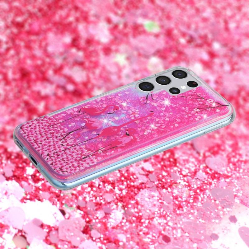 Mobilcover Samsung Galaxy S21 Ultra 5G Flamingo Pailletter