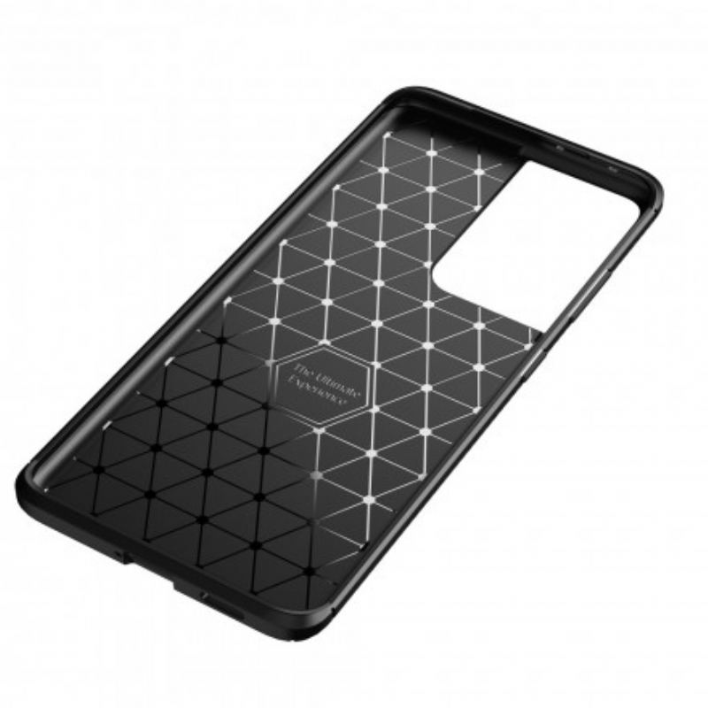 Mobilcover Samsung Galaxy S21 Ultra 5G Fleksibel Kulfibertekstur
