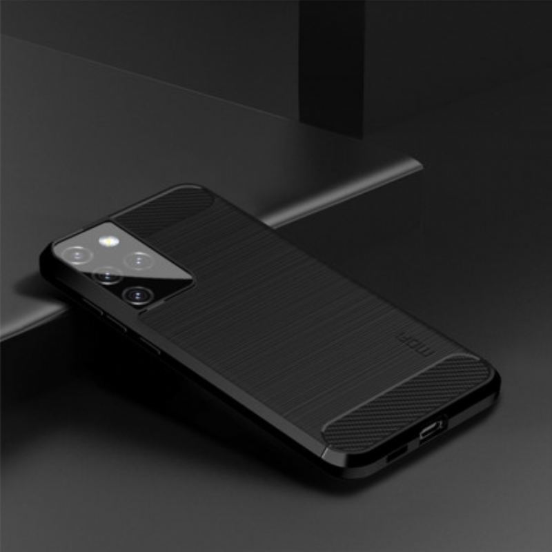 Mobilcover Samsung Galaxy S21 Ultra 5G Mofi Børstet Kulfiber