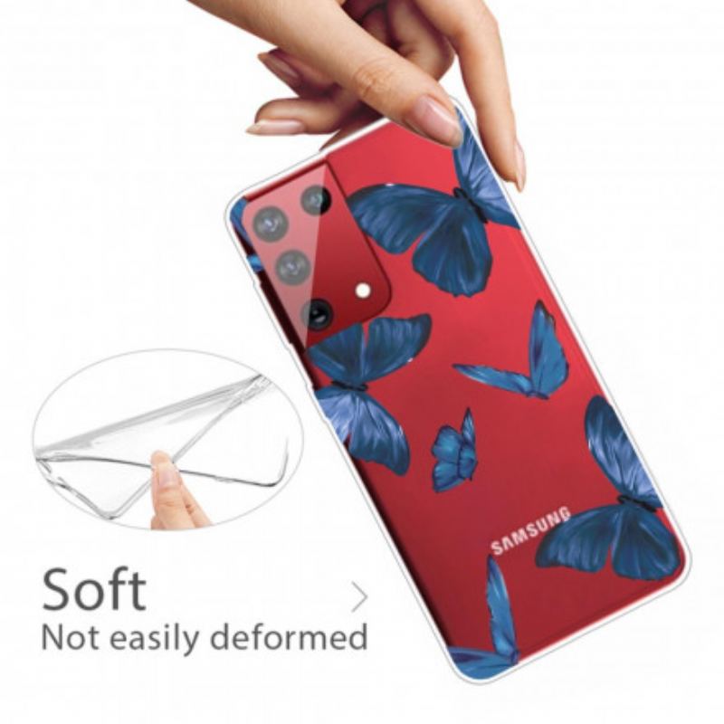 Mobilcover Samsung Galaxy S21 Ultra 5G Vilde Sommerfugle