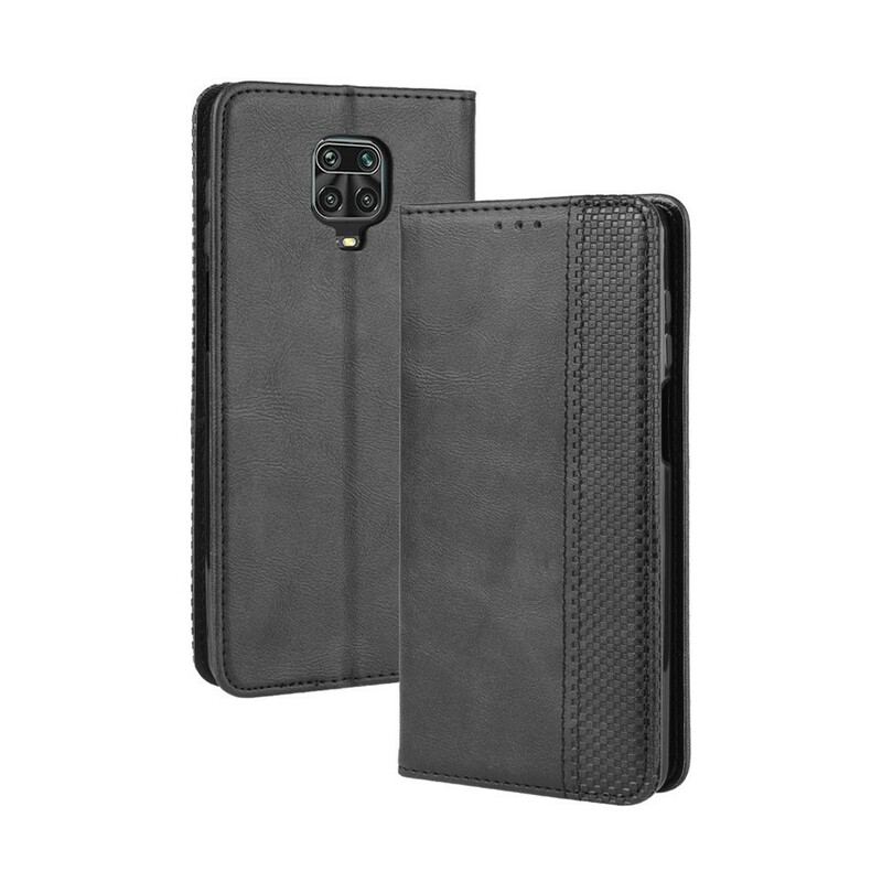 Cover Xiaomi Redmi Note 9S / 9 Pro Flip Cover Stiliseret Vintage Lædereffekt