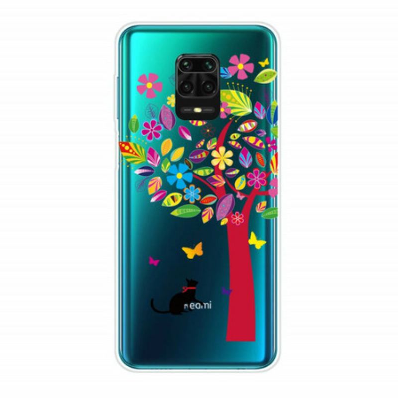 Cover Xiaomi Redmi Note 9S / 9 Pro Kat Under Det Farverige Træ