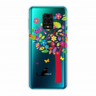 Cover Xiaomi Redmi Note 9S / 9 Pro Kat Under Det Farverige Træ