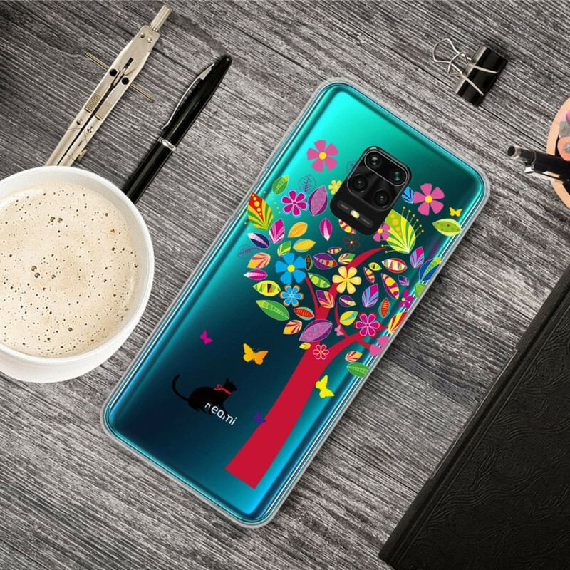 Cover Xiaomi Redmi Note 9S / 9 Pro Kat Under Det Farverige Træ