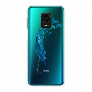 Cover Xiaomi Redmi Note 9S / 9 Pro Smuk Blå Fjer