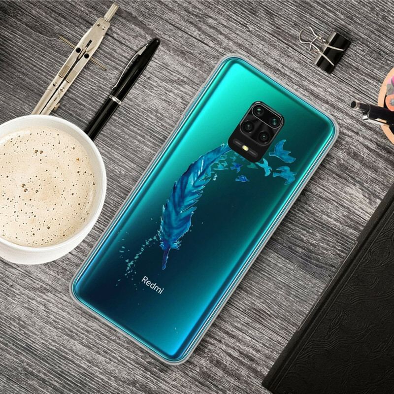 Cover Xiaomi Redmi Note 9S / 9 Pro Smuk Blå Fjer