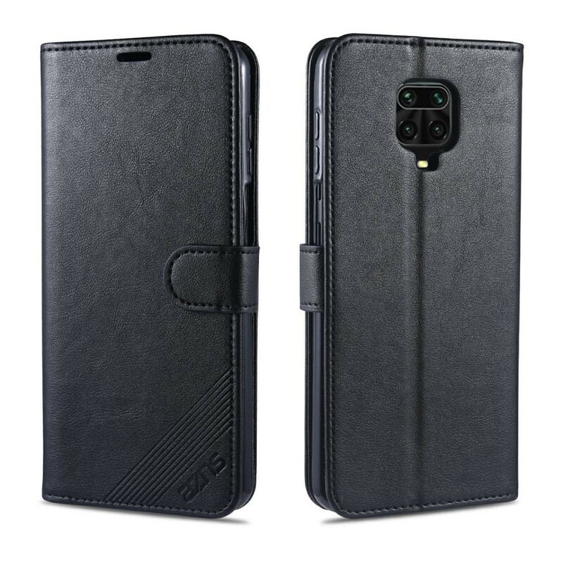 Flip Cover Xiaomi Redmi Note 9S / 9 Pro Azns Imiteret Læder