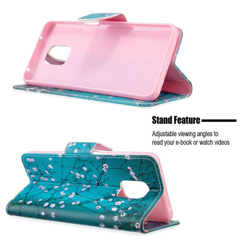 Flip Cover Xiaomi Redmi Note 9S / 9 Pro Blomstrende Træ