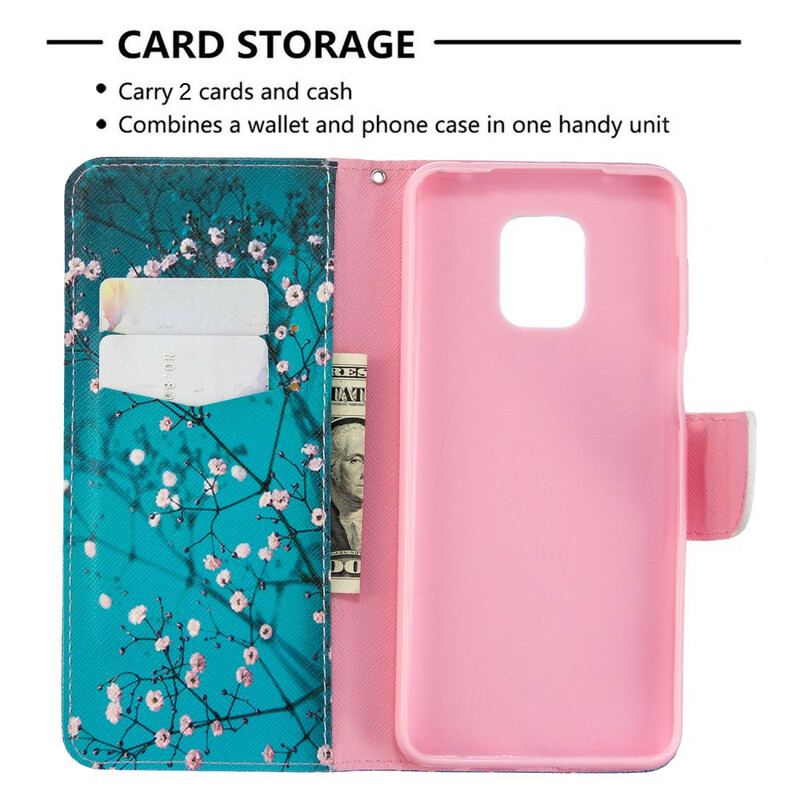 Flip Cover Xiaomi Redmi Note 9S / 9 Pro Blomstrende Træ
