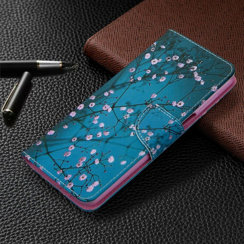 Flip Cover Xiaomi Redmi Note 9S / 9 Pro Blomstrende Træ