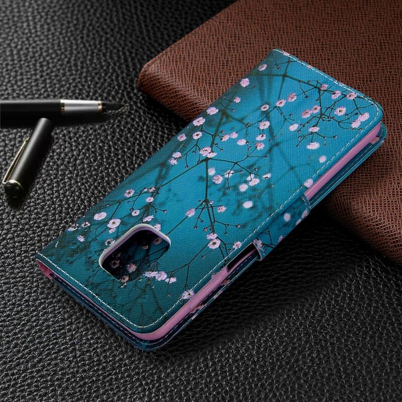 Flip Cover Xiaomi Redmi Note 9S / 9 Pro Blomstrende Træ