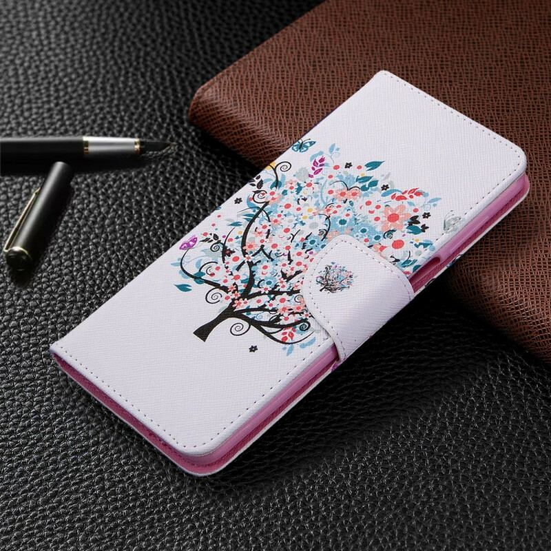 Flip Cover Xiaomi Redmi Note 9S / 9 Pro Blomstret Træ