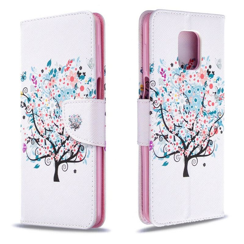 Flip Cover Xiaomi Redmi Note 9S / 9 Pro Blomstret Træ