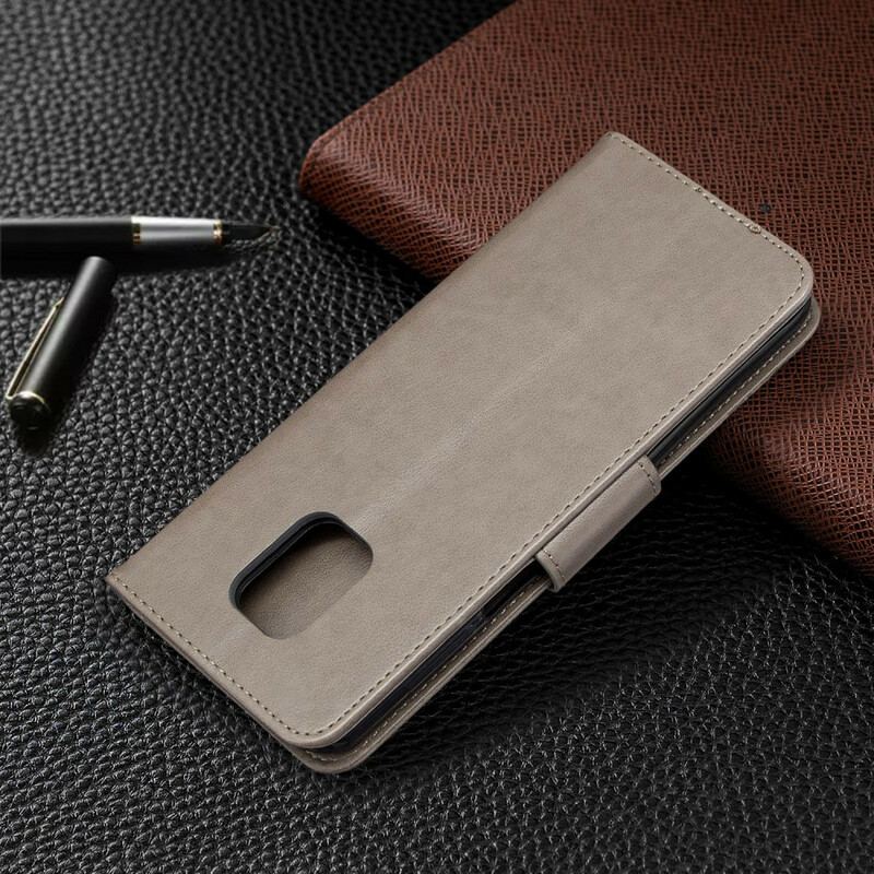 Flip Cover Xiaomi Redmi Note 9S / 9 Pro Med Snor Thong Sommerfugle