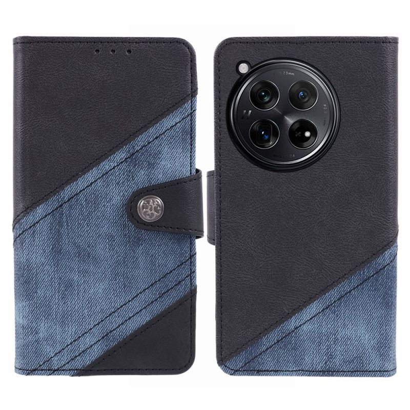 Flip Cover Oneplus 12r Bi-tekstur
