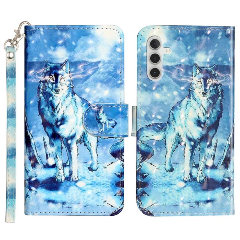 Flip Cover Samsung Galaxy A14 / A14 5G Ulv Med Snor