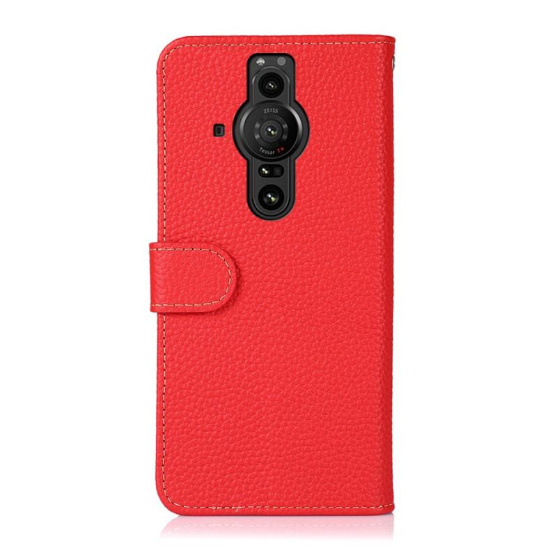 Flip Cover Sony Xperia Pro-I Khazneh Litchi Læder