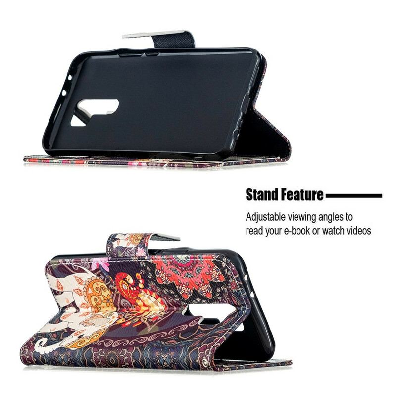 Flip Cover Xiaomi Redmi 9 Indiske Elefanter