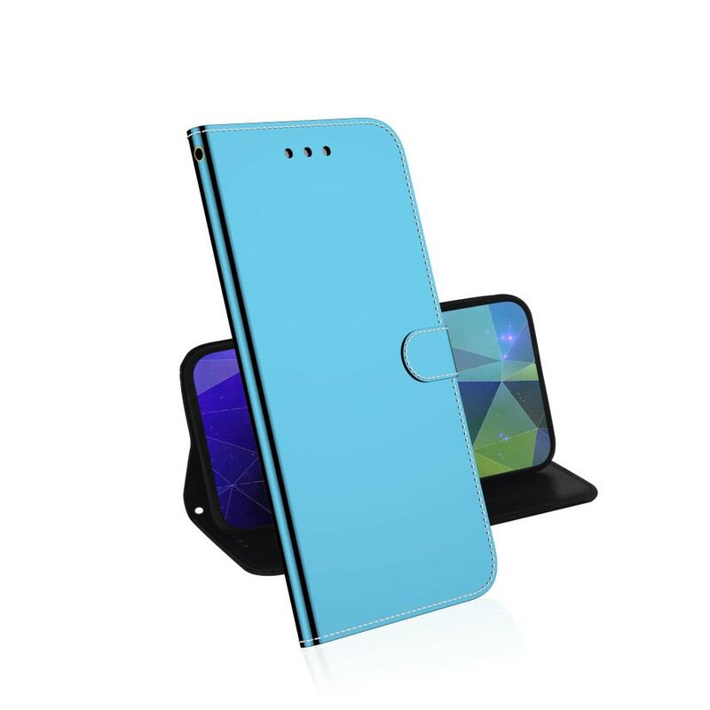 Flip Cover Xiaomi Redmi 9 Spejlcover I Imiteret Læder