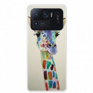Cover Xiaomi Mi 11 Ultra Farverig Giraf