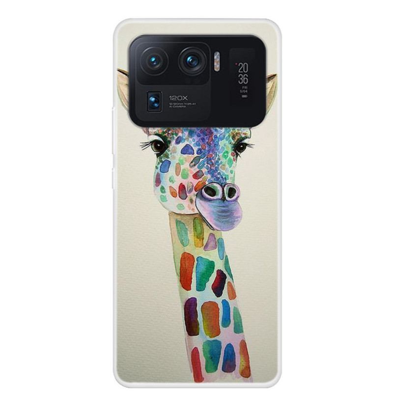 Cover Xiaomi Mi 11 Ultra Farverig Giraf