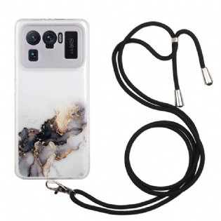 Cover Xiaomi Mi 11 Ultra Med Snor Med Marmorsnor
