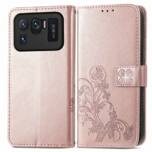 Læder Cover Xiaomi Mi 11 Ultra Asiatiske Blomster