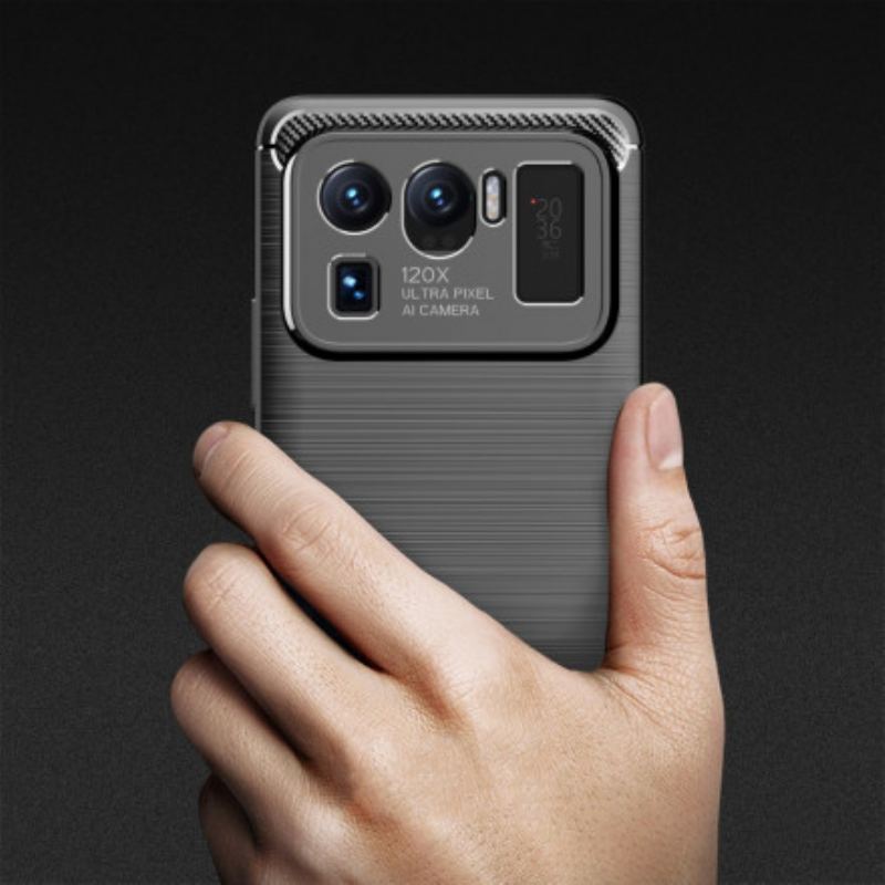 Mobilcover Xiaomi Mi 11 Ultra Børstet Kulfiber