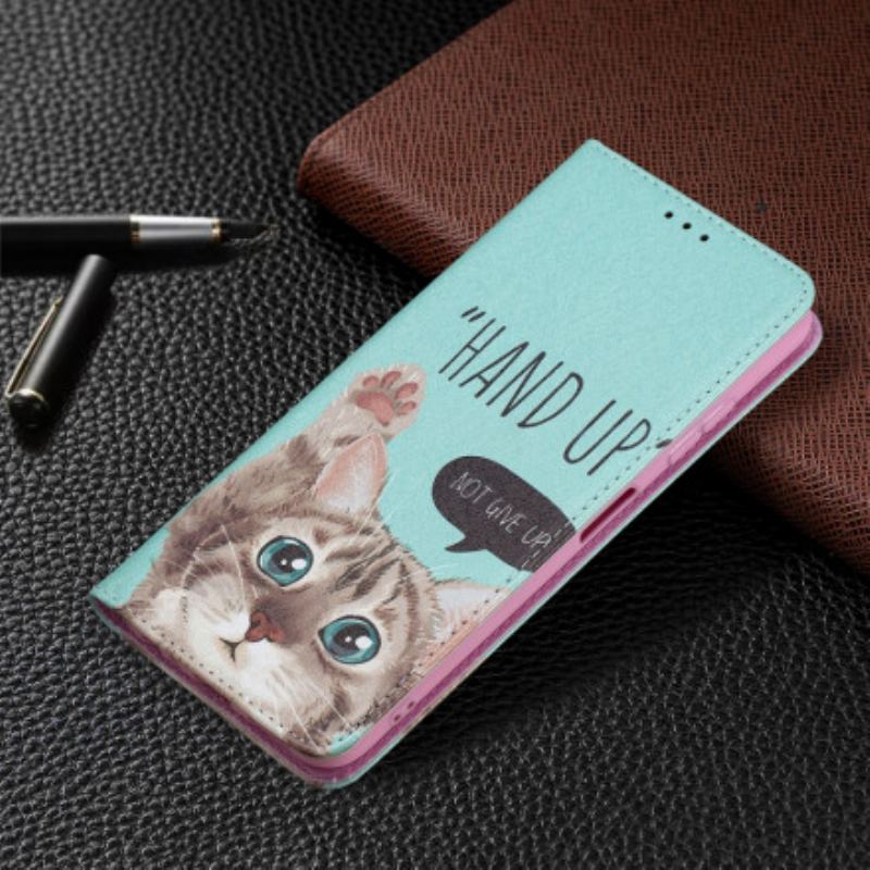 Cover Samsung Galaxy A22 5G Flip Cover Hånden Op
