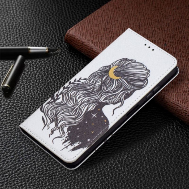 Cover Samsung Galaxy A22 5G Flip Cover Smuk Hår