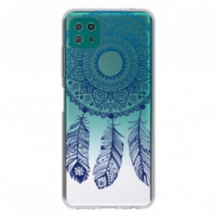 Cover Samsung Galaxy A22 5G Mandala Med Enkelt Blomst