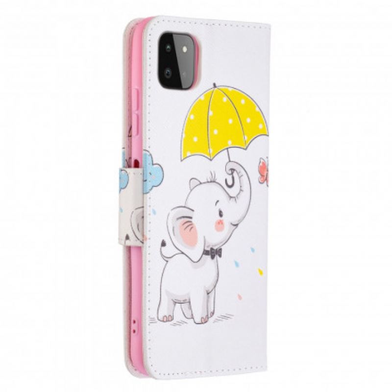Flip Cover Samsung Galaxy A22 5G Baby Elefant