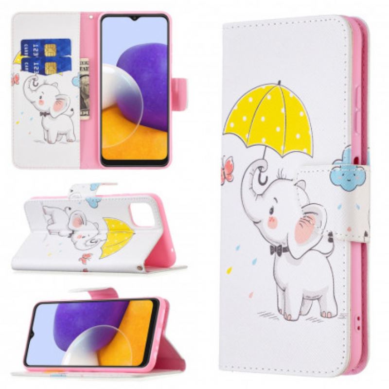 Flip Cover Samsung Galaxy A22 5G Baby Elefant