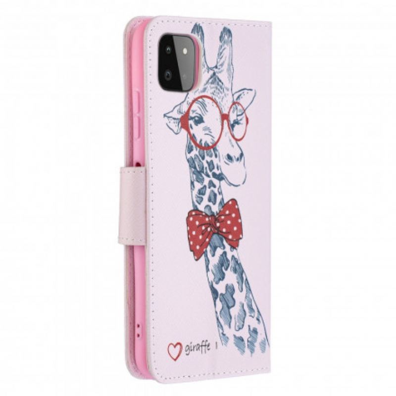 Flip Cover Samsung Galaxy A22 5G Brainy Giraf