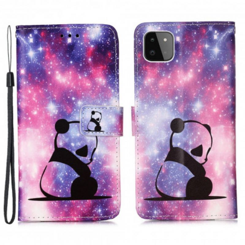 Flip Cover Samsung Galaxy A22 5G Panda Galaxy