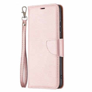 Læder Cover Samsung Galaxy A22 5G Flip Cover Litchi Rabat Oblique