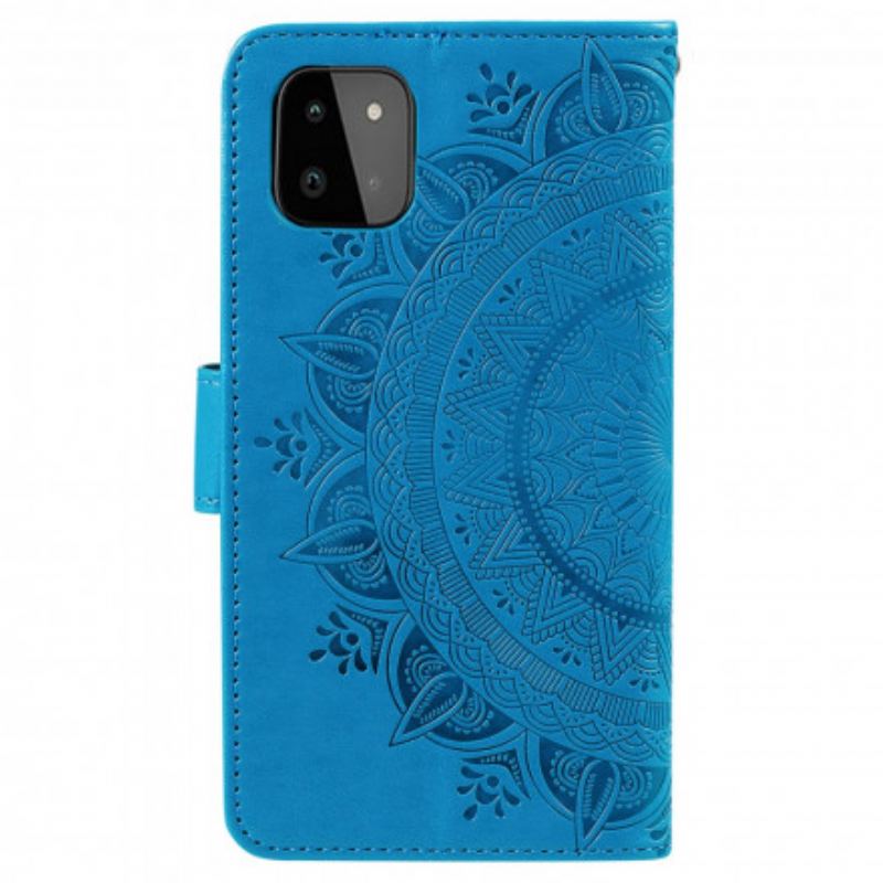 Læder Cover Samsung Galaxy A22 5G Sol Mandala