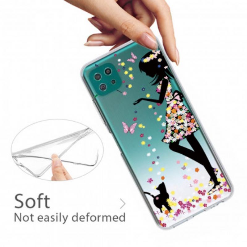 Mobilcover Samsung Galaxy A22 5G Smukt Blomsterhoved