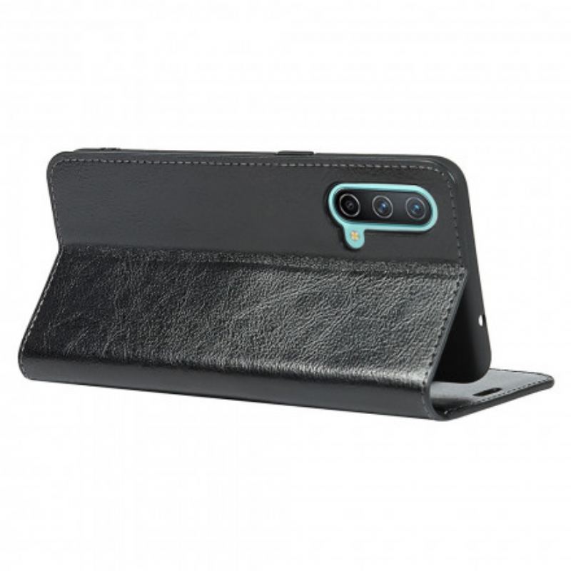 Cover OnePlus Nord CE 5G Flip Cover Ægte Læder